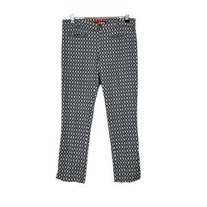 ANTHROPOLOGIE - Cartonnier - PRINTED SLIM ANKEL PANTS. Size: 8